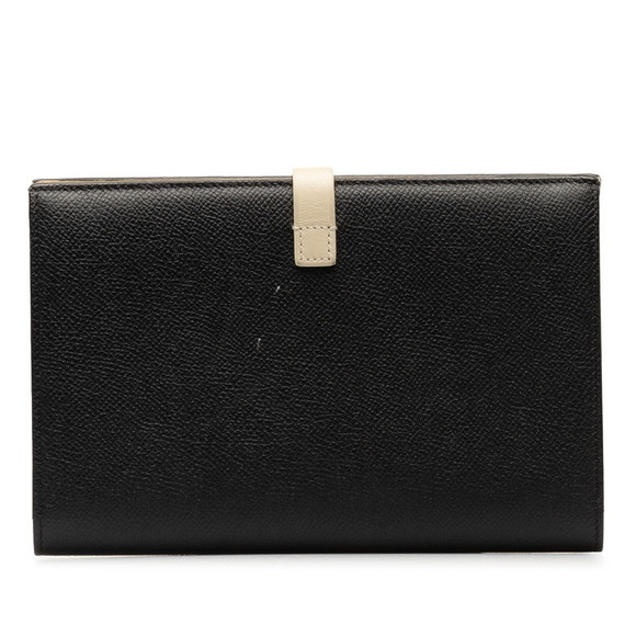 CELINE Medium Multi-Function Bifold Wallet Black Gray Leather - Picture 3 of 16